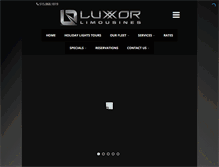 Tablet Screenshot of luxxorlimousines.com